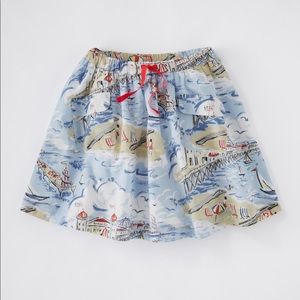 Mini Boden Beach Scene Skirt 9/10